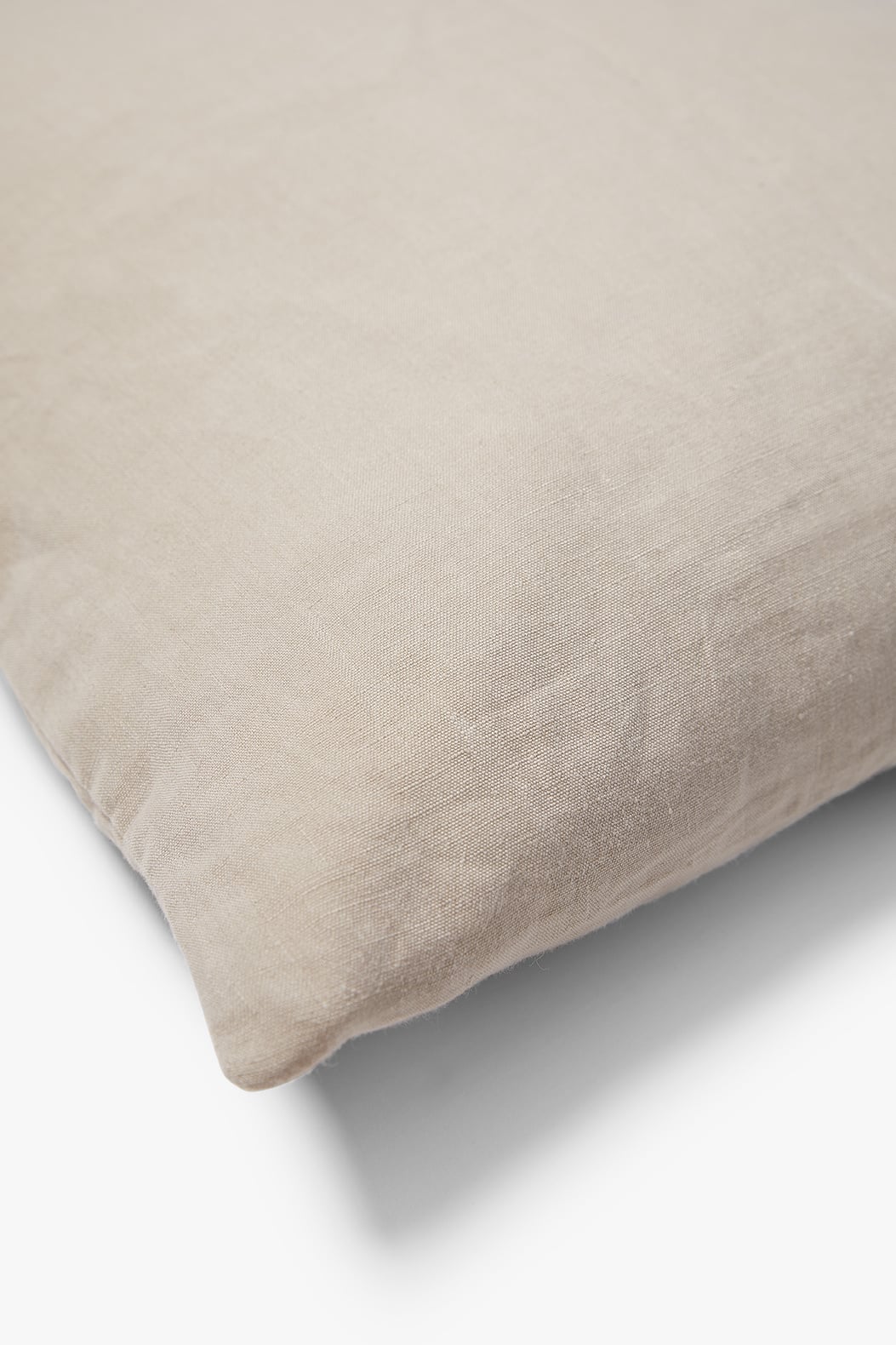 Gewassen 100% linnen sierkussen Scotty 50x50 cm Taupe