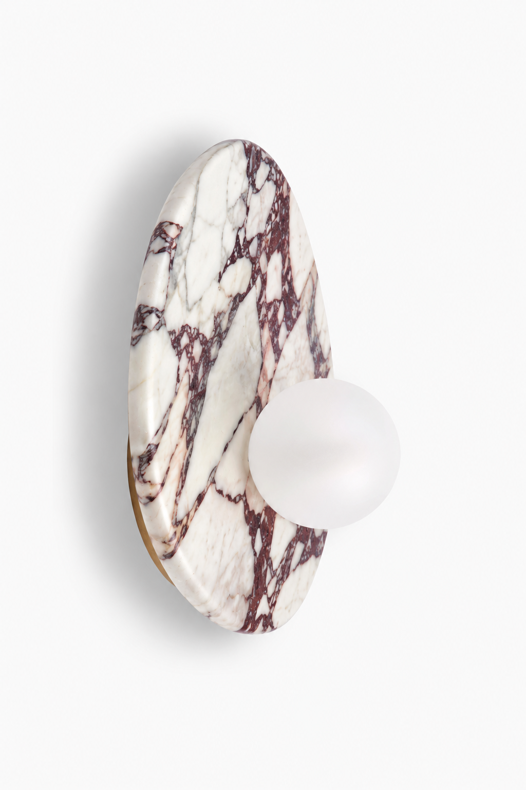 Exclusieve Calcatta Viola marmer wandlamp Nina