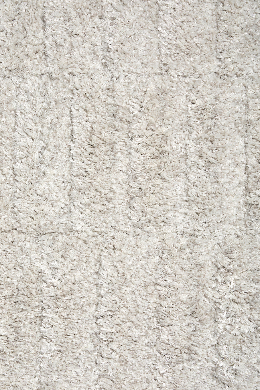 High-pile wool rug Stella 200x290 cm ecru