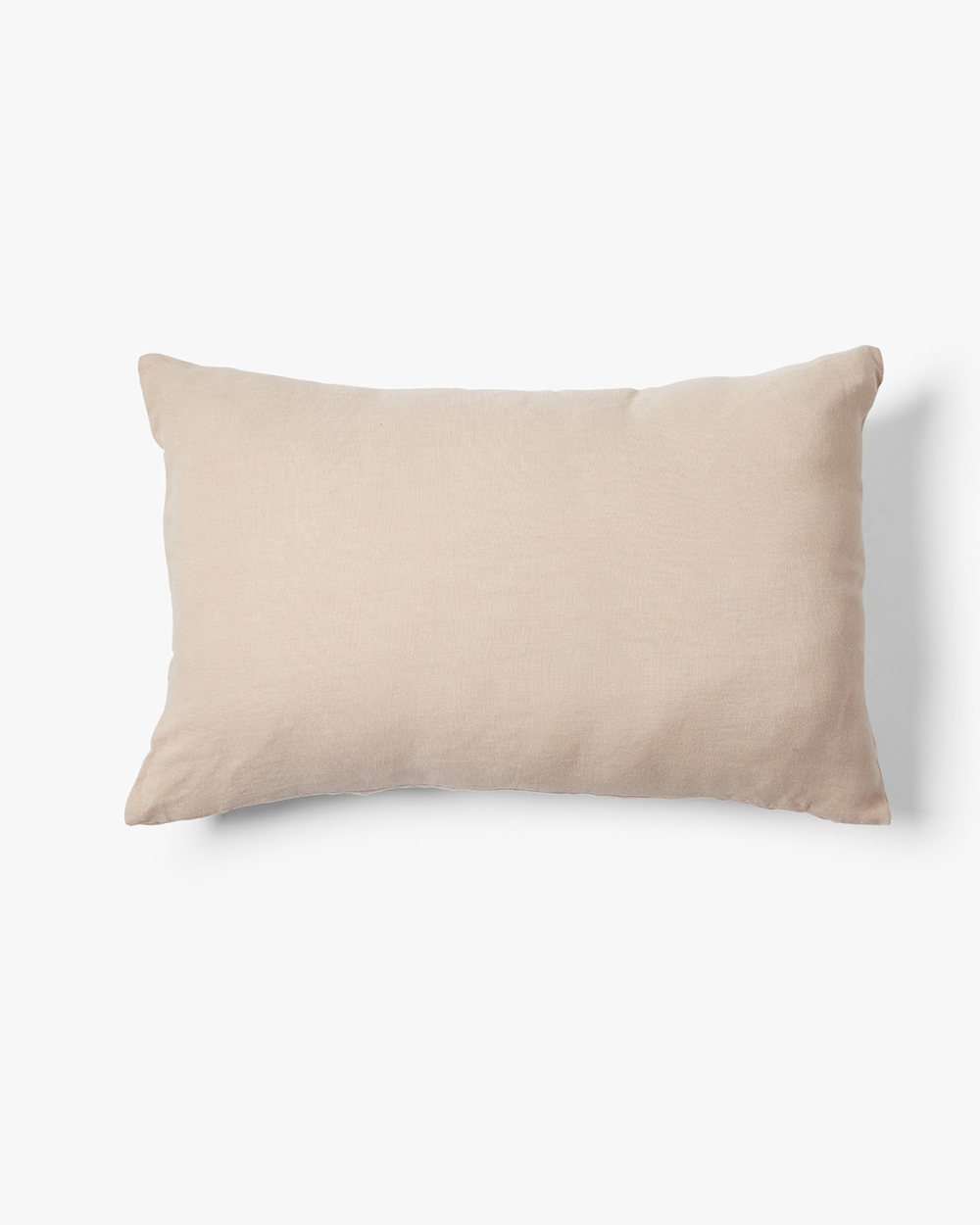 Washed 100% linen decorative cushion Scotty 60x40 cm Nude