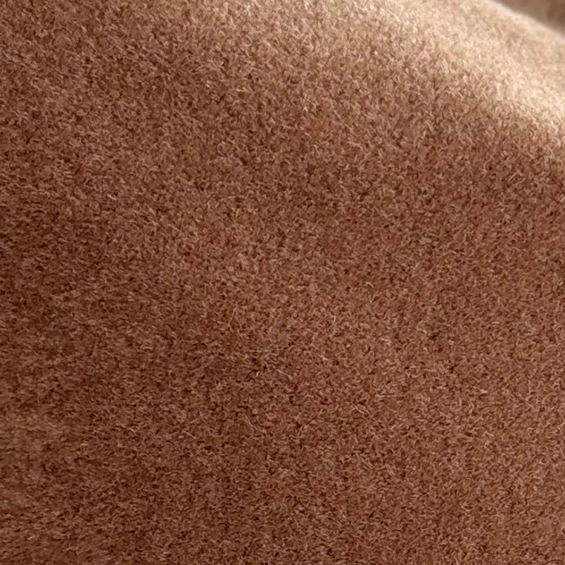 Luxe mohair sierkussen Amy caramel 50x30 cm