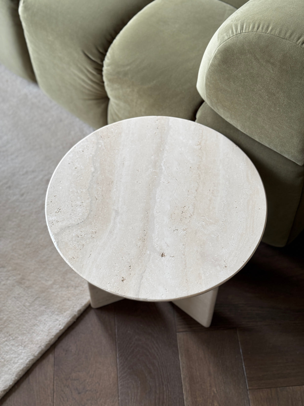Travertin marmer bijzettafel Jade