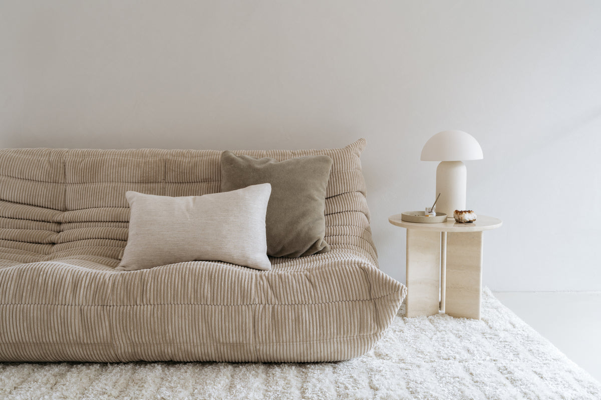 Luxury mohair decorative cushion Amy sage green 50x50 cm