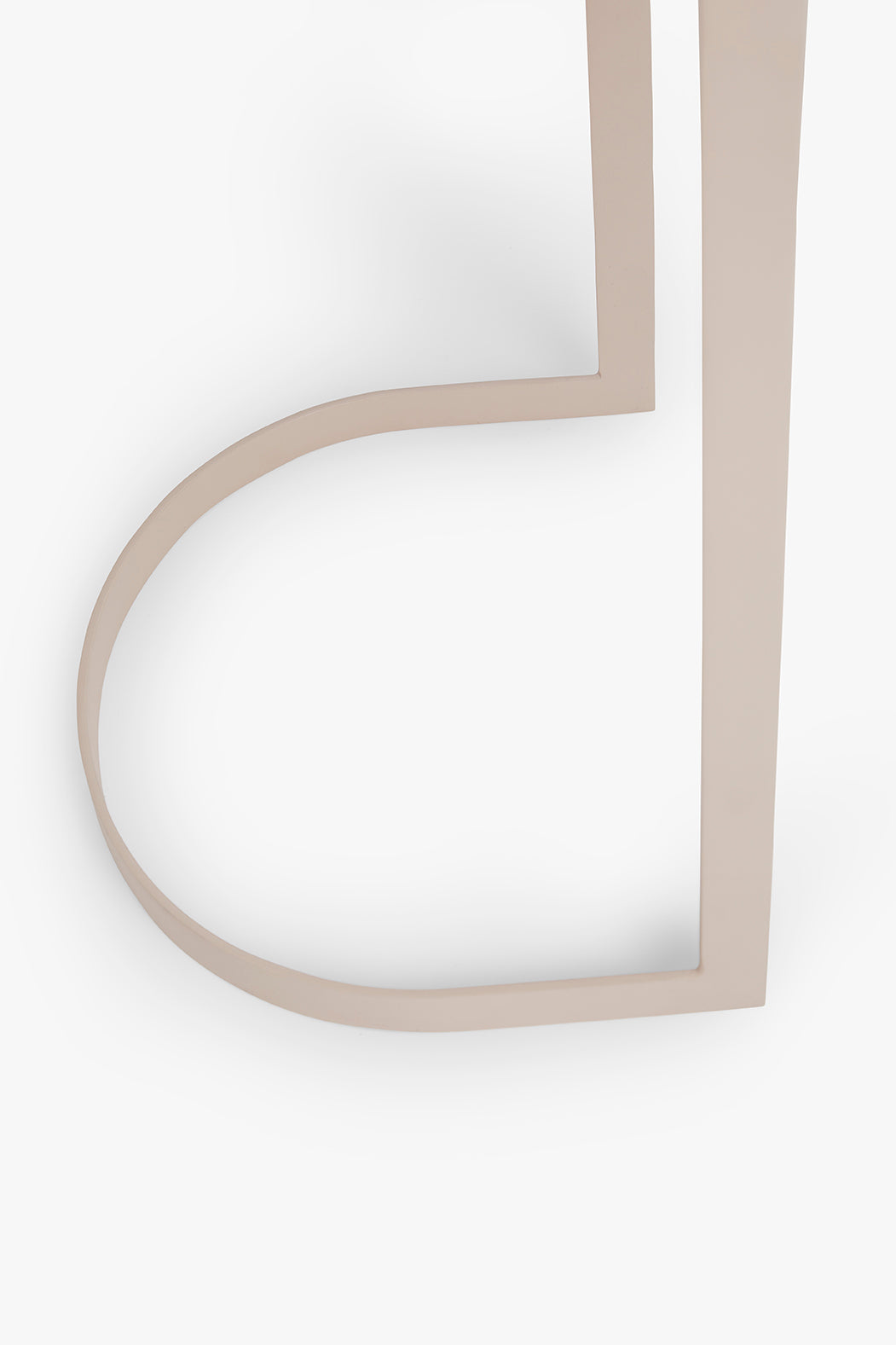 Zijdeglans gecoat metalen bijzettafel Sadie taupe