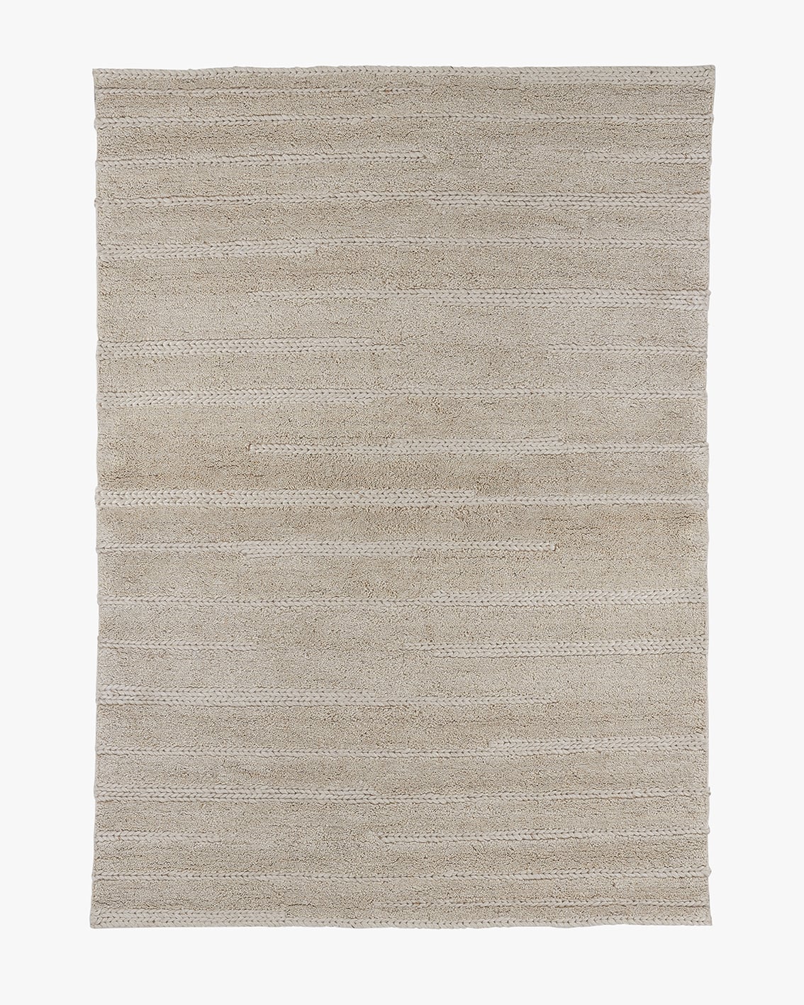 Hand-tufted and braided wool rug Freya 200x290 cm