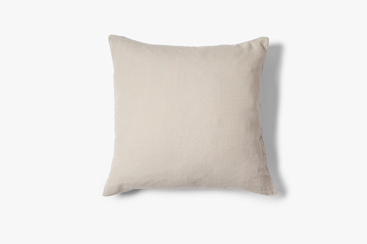 Washed 100% linen decorative cushion Scotty 50x50 cm Taupe