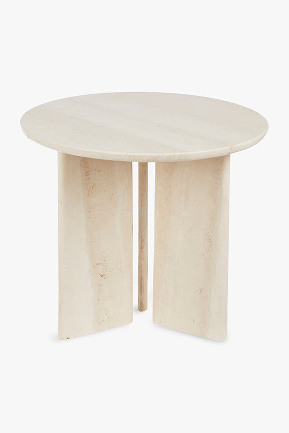 Travertin marmer bijzettafel Jade
