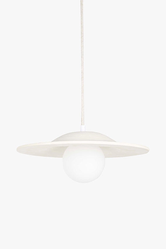 Handmade July pendant lamp in natural Portuguese earthenware