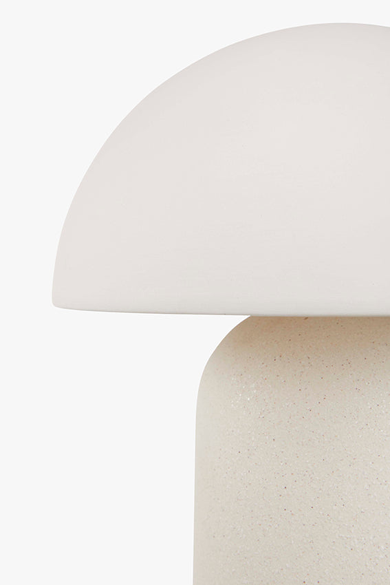 Handmade Maeve table lamp in natural Portuguese earthenware