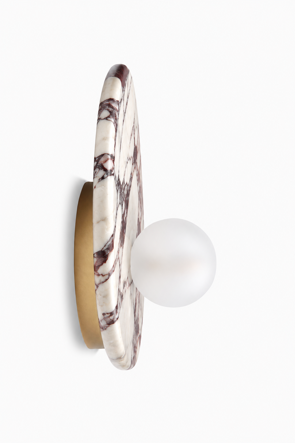 Exclusieve Calcatta Viola marmer wandlamp Nina
