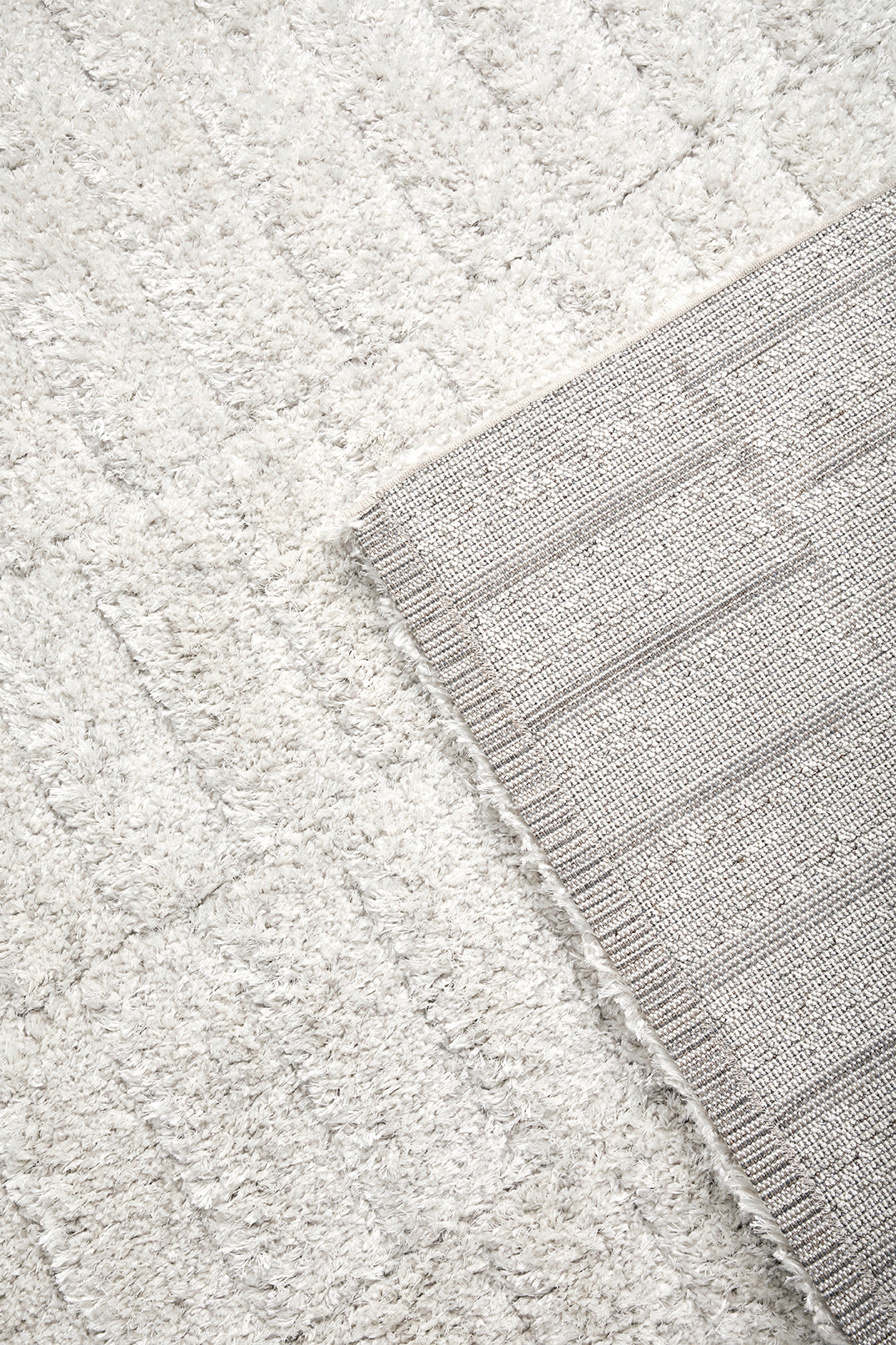 High-pile wool rug Stella 200x290 cm ecru