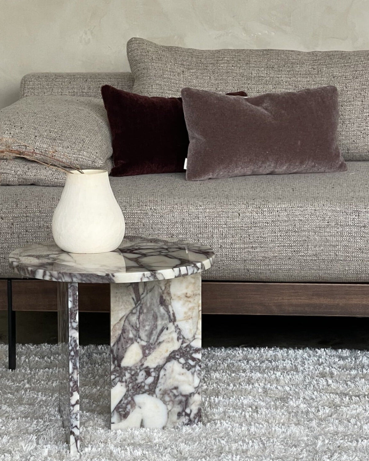 Calacatta Viola marble side table June