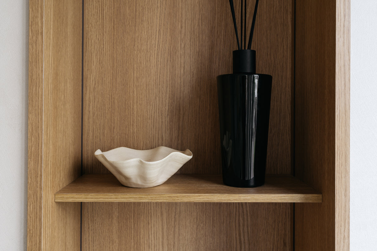 Handmade Kate bowl in matte glazed ecru Portuguese ceramic